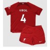 Liverpool Virgil van Dijk #4 Hjemmedraktsett Barn 2022-23 Kortermet (+ korte bukser)